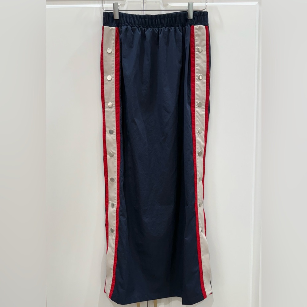 🇺🇸NWT🇺🇸Maeve Navy Blue Maxi Skirt with Red and White Accents